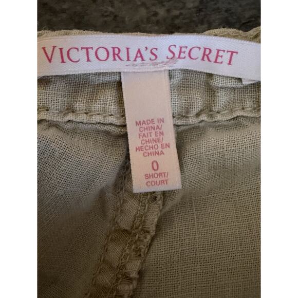Vintage Victorias Secret 100% Flax Linen Pants Size 0 Natural Lagenlook Casual - Picture 4 of 10